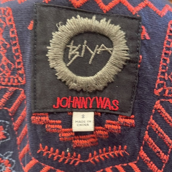 Embroidered Johnny Was bolero style jacket - Picture 5 of 6